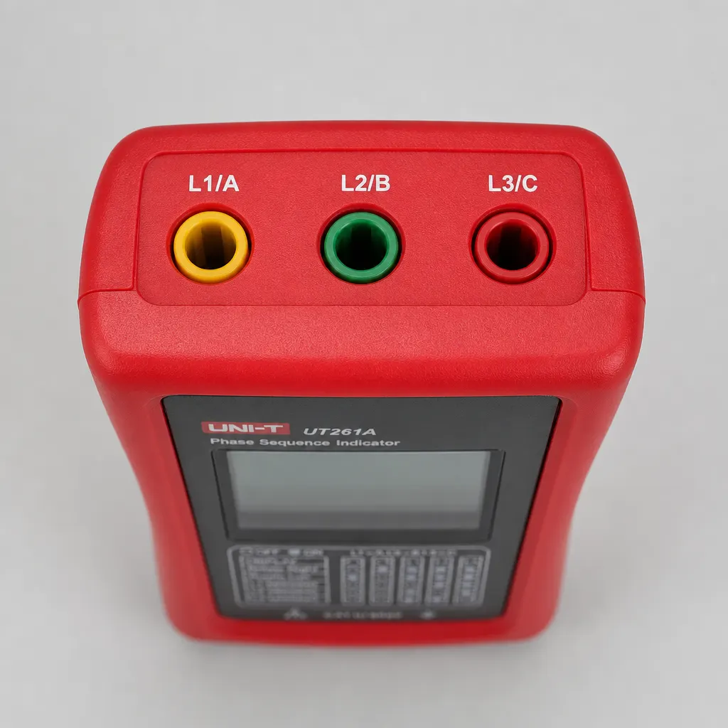 Three-Phase Sequence Indicator and included accessories