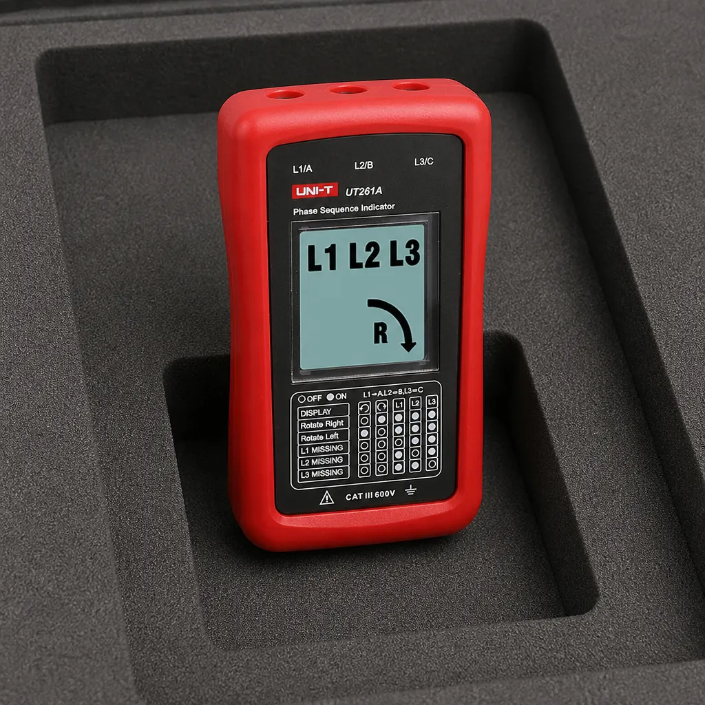 Three-Phase Sequence Indicator in use